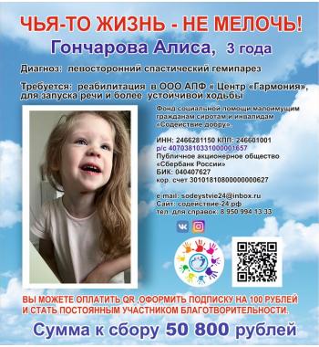 Сбор для Алисы закрыт!!!