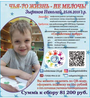 СБОР ДЛЯ НИКОЛАЯ ЗАКРЫТ!